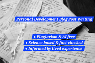 write engaging blog posts on personal development