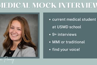 conduct a mock medical school interview