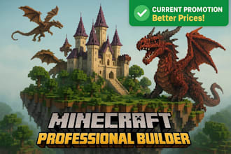 build minecraft castle, villages, base, hubs, spawns, house