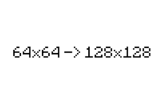 make 64x64 minecraft skin to 128x128