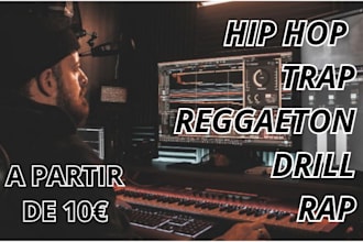 produce trap, reggaeton, rap, hip hop or drill beats for you