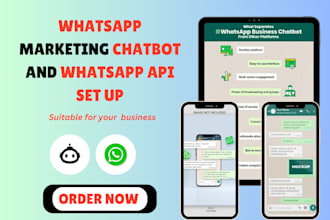 set up your whatsapp marketing chatbot and whatsapp API