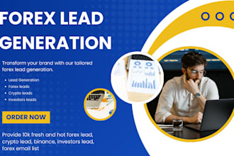 generate quality forex lead, crypto lead, binance lead, coinbase lead, investor