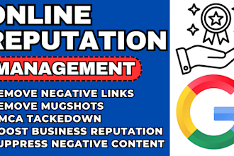 do online reputation takedown negative links mugshots leaked content on google