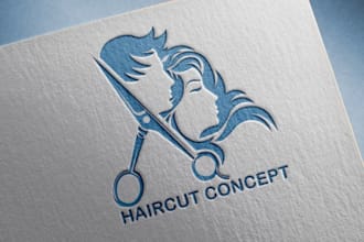 do hair extensions nails beauty cosmetic and salon logo