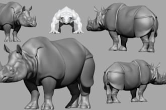 3d animal character modelling rigging animation texturing 3d printing films game