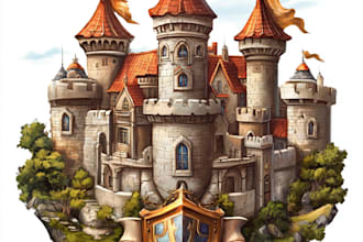 design medieval, fantasy, rpg gaming logo