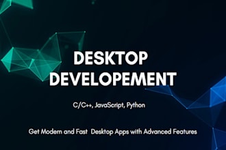 develop desktop apps with gui and cli using cpp and js
