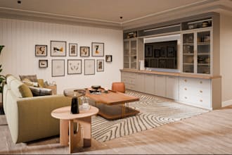 design contemporary living room, minimalist cgi rendering, house interior,facade