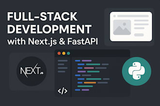 create a high performance full stack application using next js ts and fastapi
