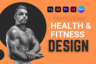 design canva health fitness ebook ,medical book, lead magnet, gym workout plan