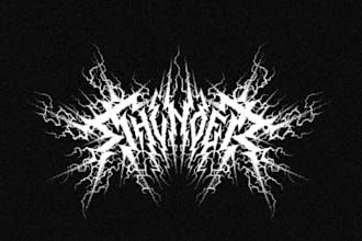 design death metal, black metal, slamming, brutal logo