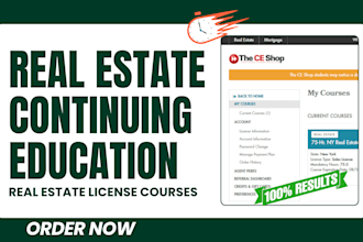do ce shop, real estate course, continuing ed, aceable