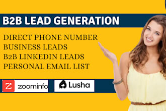 b2b lead generation direct phone number using lusha