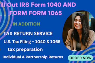prepare your irs form 1040 form 1120 form 1065 form 941 form