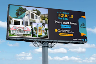 design roll up banner, retractable banner, billboard design, signage design
