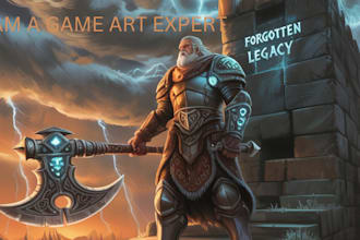 create custom 2d and 3d game art, characters, environments and animations, game