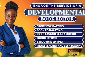 creative book storyline editing, formatting, proofreading for ebook genres