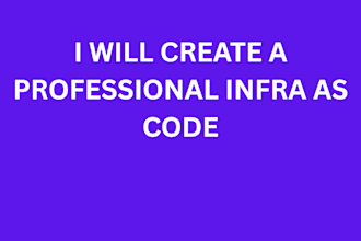 create a professional infra as code website
