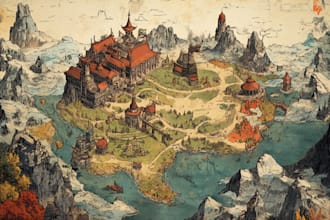 create custom fantasy map for you