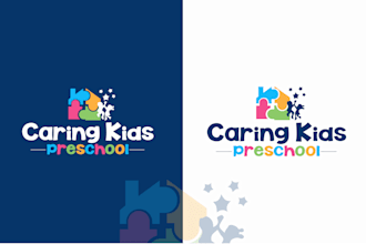 design logo for kids, education kids, children, petshop, childcare, baby brand
