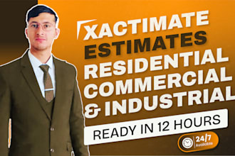 prepare estimate, takeoffs and claims using xactimate