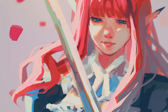 make oil paint in my digital art speak in textures and tones