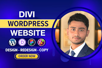 design responsive business or blog website using divi elegant theme