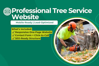 build or update a tree service website that brings in leads