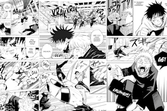 draw anime manga art comic manga page black and white webtoon manga storyboard