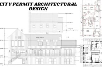 do a complete city permit deck floor plans and  architectural drawings