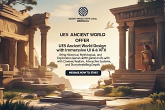 develop epic unreal engine 5 medieval realms and  immersive ue5 environments