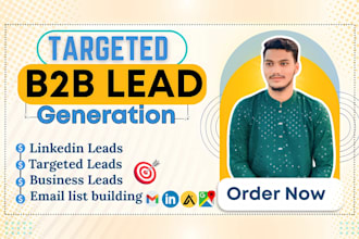 do b2b lead generation, business leads, linkedin leads and prospect email list