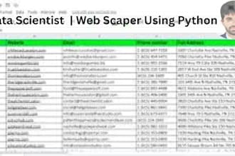 do data enrichment, lead generations, missing data collection, and web research