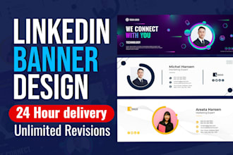 design professional linkedin banner in 24hr