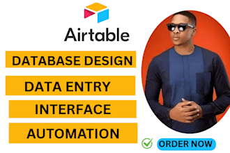 setup airtable database, airtable automation, interface, form  airtable expert