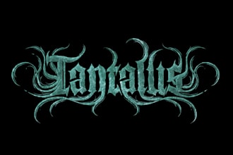 make premium death metal logo within 24hrs