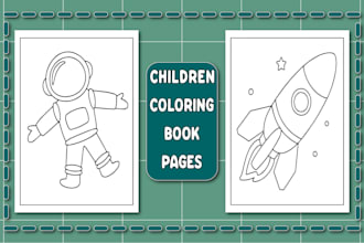 design children and adult coloring book pages for amazon kdp