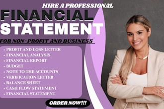do US financial statement, CPA notary letter, profit loss, CPA financial audit