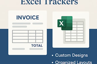 create invoices and excel trackers for your business