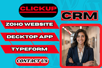 develop software developer zoho website clickup crm desktop application typeform