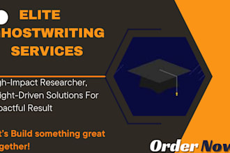 your elite ghostwriter for captivating, bestselling content