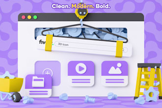 create custom 3d icon for your user interface, website, or app