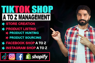 setup tiktok, facebook, instagram shop do product listing