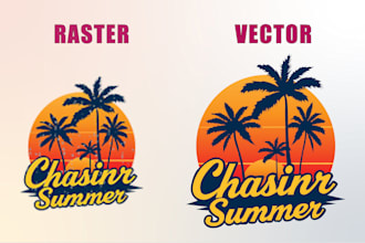 do professional vector tracing of your raster images