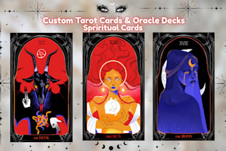 design custom tarot spiritual oracle cards mystical cards for your card deck