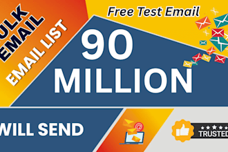 send 3 billion bulk email do bulk email validation, collection and email blast