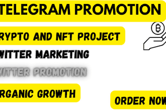 do crypto marketing twitter marketing shoutout crypto telegram promotion