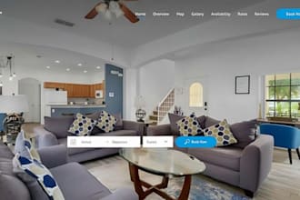 build hotel booking website, hotel reservation airbnb clone real estate website