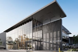 refurbish 3d modern car showroom,cgi interior ,render warehouse exterior, store